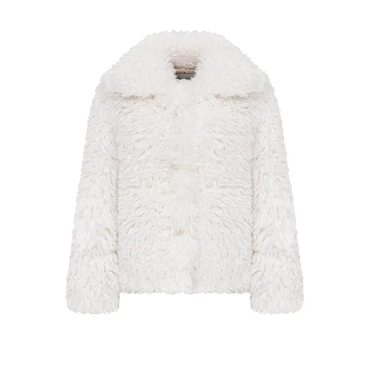 포니테일 퍼 Shaggy Faux Fur Jacket (Milk)